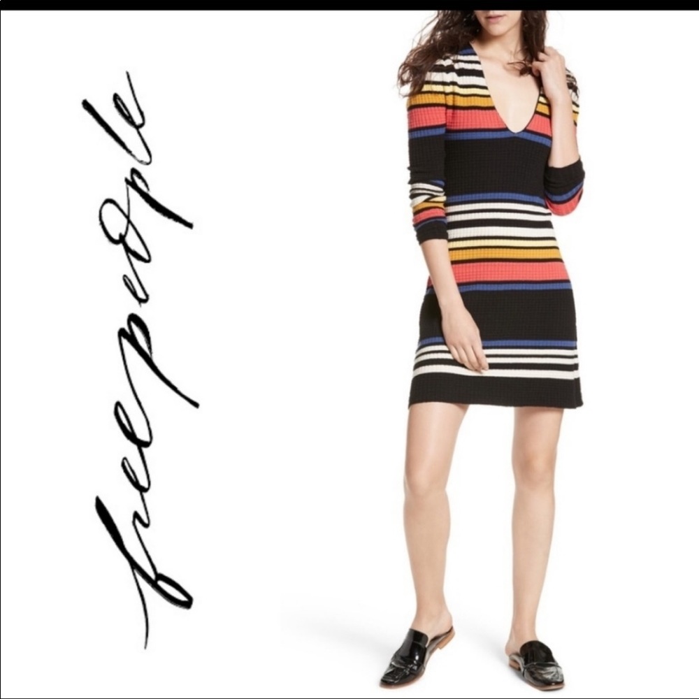 Free People striped sweater dress